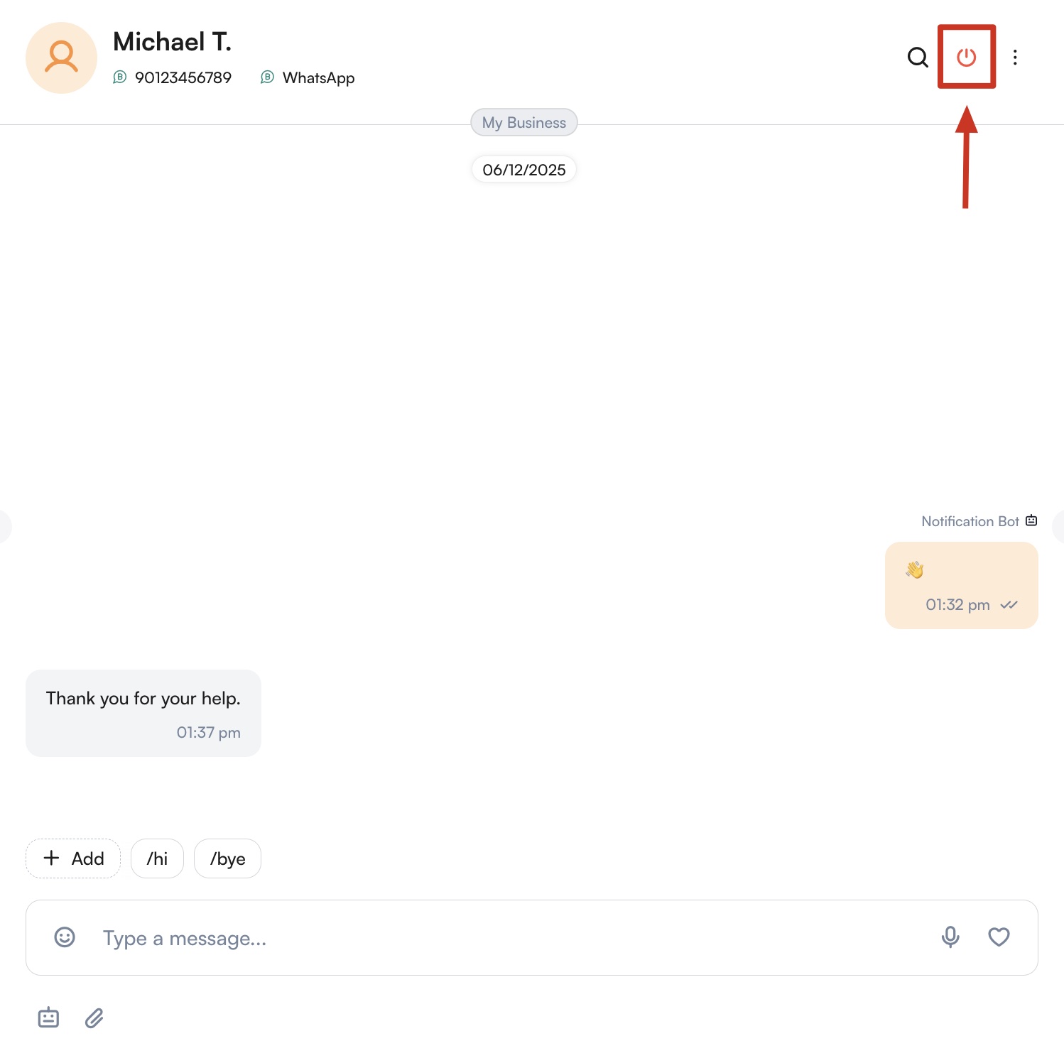 Terminating a Session