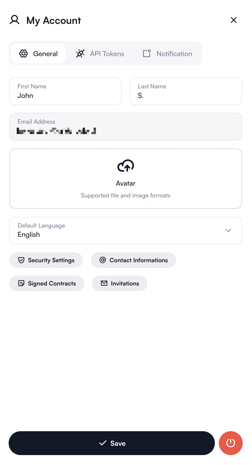 General Profile Settings